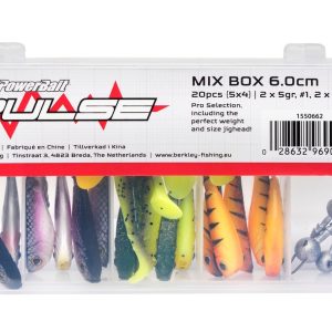 Berkley Pulse Shad Box 6cm inkl. Jigheads – Kunstköderset