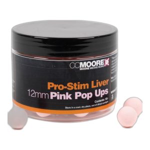 CC Moore Pro-Stim Liver Pink Pop Ups 12mm – 30g Boilies