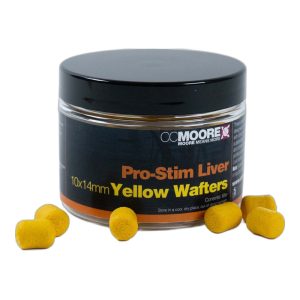 CC Moore Pro-Stim Liver Yellow Dumbell Wafters 10X14mm – 56g Boilies
