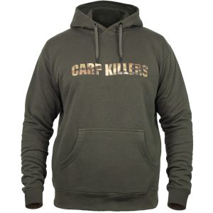 Carp Killers Hoodie Oliv – Angelpullover