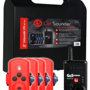 Catsounder 4er Set XRS ACC – 4 Welsbissanzeiger + Receiver