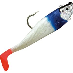 Dieter Eisele Hörminator Shad Blau/Silberfarben – Gummifisch mit Jighaken
