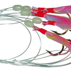 Dieter Eisele Meeresvorfach mit 5 Fliegen pink 4/0 0,60mm