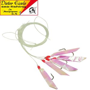 Dieter Eisele Vorfach für Makrelen 5 Haken 2/0 120cm 0,60mm