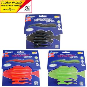 Dieter Eisele Wattwurm Doppelgänger Deep Sea 8cm – 5 Gummiwürmer