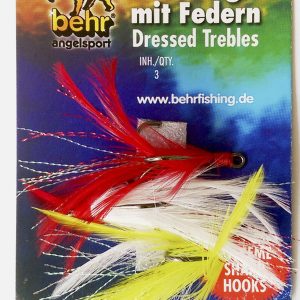 Drillinge mit Federn Federdrillinge (Gr. 6 – 1/0)