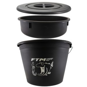 FTM Eimer 25 l mit Einsatz + Deckel – Futtereimer