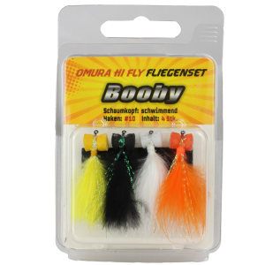 FTM Omura Hi-Fly Fliegenset Booby #10 – 4 Fliegen im Set