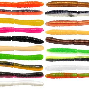 FTM Omura Baits Wurmy Käse 6,5cm – 10 Gummiköder