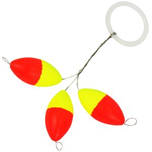 FTM Trout Piloten oval orange/gelb – 3 Pilotposen