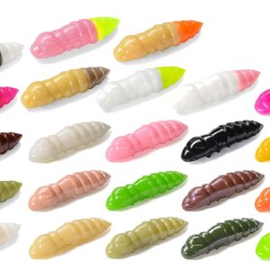 Fishup Pupa Cheese 1,2" 3,2cm – 10 Gummiköder