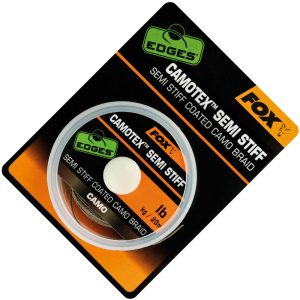 Fox Camotex Semi Stiff Coated Camo Braid 20m – Vorfachschnur