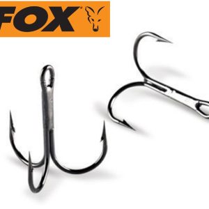 Fox Carbon Treble Hooks barbed Drillinge Haken Drillingshaken