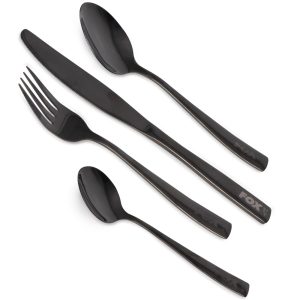 Fox Cookware Black Stainless Cutlery Set – Besteckset