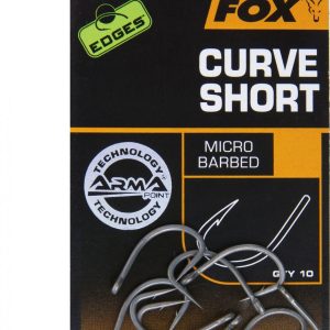 Fox Edges Armapoint Curve Shank Short Hooks – 10 Karpfenhaken