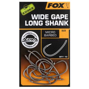 Fox Edges Armapoint Super Wide Gape Long Shank Hooks – 10 Haken