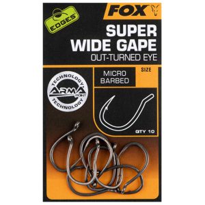 Fox Edges Armapoint Super Wide Gape Outturned Eye Hooks – 10 Haken