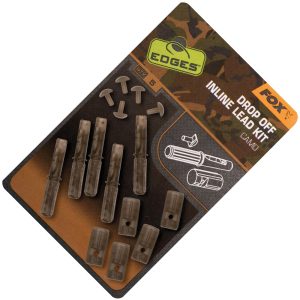 Fox Edges Camo Inline Lead Drop Off Kit – 5 Clips für Inlinebleie