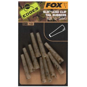Fox Edges Camo Size 10 Slik lead clip tail rubber – 10 Leadclips