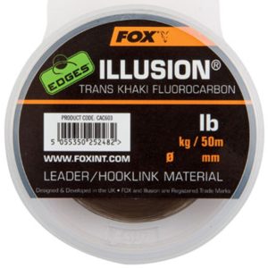 Fox Edges Illusion Flurocarbon Leader 50m khaki – Vorfachschnur