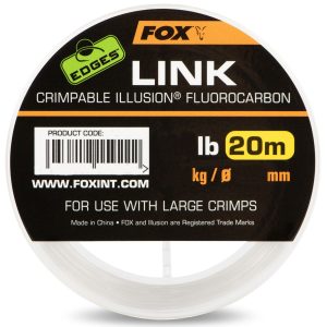 Fox Edges Link Crimpable Illusion Fluorocarbon – 20m Karpfenvorfach