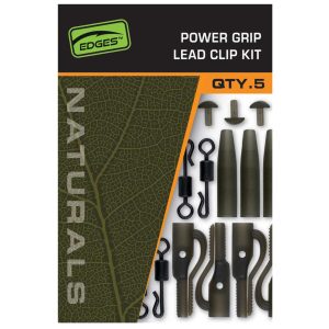 Fox Edges Naturals Power Grip Lead Clip Kit – Zubehör für Karpfenbleie