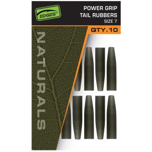 Fox Edges Naturals Power Grip Tail Rubbers Size 7 – 10 Tubes