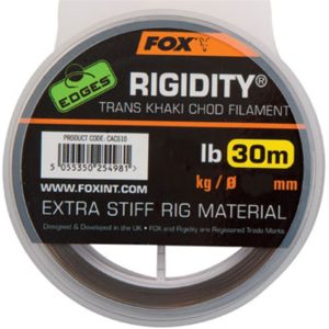 Fox Edges Rigidity Chod Filament 30m trans/khaki – Vorfachschnur