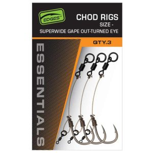 Fox Edges SWGO Chod Rigs – 3 Karpfenrigs
