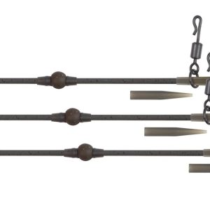 Fox Edges Tuff Tungsten Tubing Heli-Clip Rigs – 3 Karpfenrigs