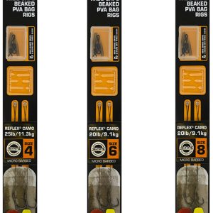 Fox Edges Wide Gape Beaked PVA Ready Rigs – 2 Karpfenrigs