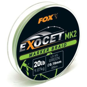 Fox Exocet MK2 Marker Braid 0,18mm 9,07kg 300m green – Angelschnur