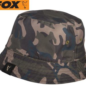 Fox Khaki/Camo reverse bucket hat – Hut für Karpfenangler