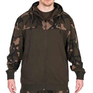 Fox LW Khaki / Camo Split Zip Hoody – Angelpullover