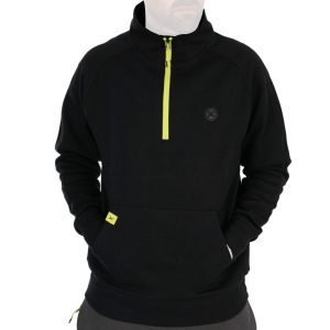 Fox Matrix 1/4 Zip Sweat Black/Lime (Black Edition) – Angelpullover