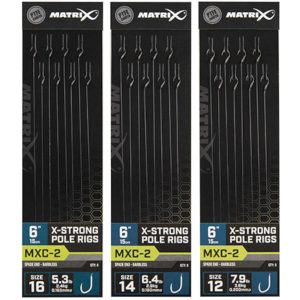 Fox Matrix MXC-2 Barbless X-Strong Pole Rig – 8 Vorfächer