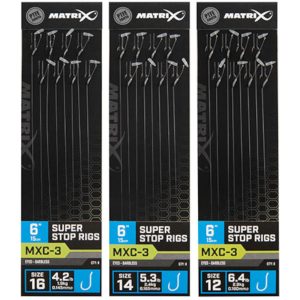 Fox Matrix MXC-3 15cm Super Stops Rigs – 8 Pelletvorfächer