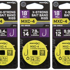 Fox Matrix MXC-4 X-Strong Bait Bands Rigs – 8 Vorfächer