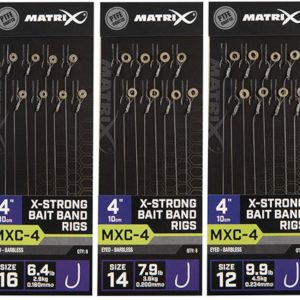Fox Matrix MXC-4 X-Strong Bait Bands Rigs – 8 Feederrigs