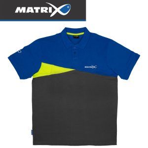 Fox Matrix Polo Shirt Blue Grey – Poloshirt