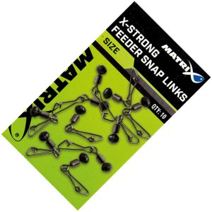 Fox Matrix X-Strong Feeder Snap Links – 10 Wirbel