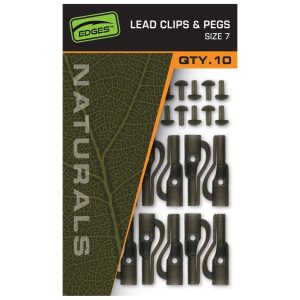 Fox Naturals Size 7 Lead Clips & Pegs – 10 Leadclips