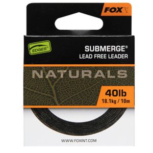 Fox Naturals Submerge Leader 40lb 18.1kg – 10m Vorfachschnur zum Karpfenangeln