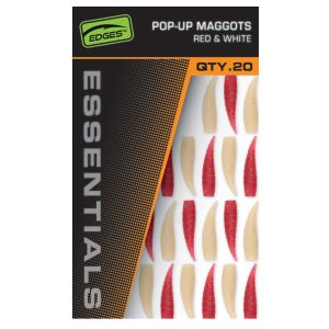 Fox Pop Up Maggots (10 red,10 white) – 20 Kunstmaden