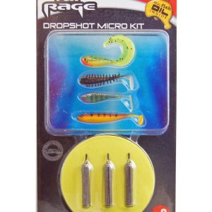 Fox Rage Dropshot Micro Kit 1m 0,18mm 2,57kg Gr. 10 – Drop Shot Set