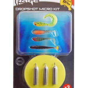 Fox Rage Dropshot Micro Kit 1m 0,22mm 3,53kg Gr. 8 – 3 Drop Shot Rigs