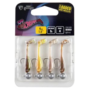 Fox Rage Micro Fry Mixed UV Colour Pack 4cm 3g – 4 Gummifische