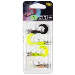 Fox Rage Micro Grub Mixed Pack UV 4cm 3g – 4 montierte Gummifische