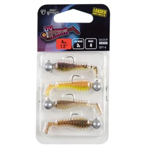 Fox Rage Micro Spikey Fry Mixed UV Colour Pack 4cm 3g – 4 Gummifische