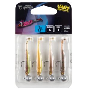 Fox Rage Micro Tiddler Fast Mixed UV Colour 5cm 3g – 4 Gummifische
